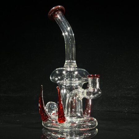 Ruby Horned Dab Rig w/ Kaleidoscope Opal