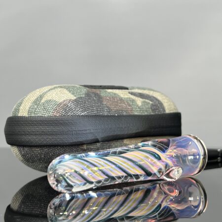 Thick Color Spiral Fume Chillum + Ryot Hardcase Combo