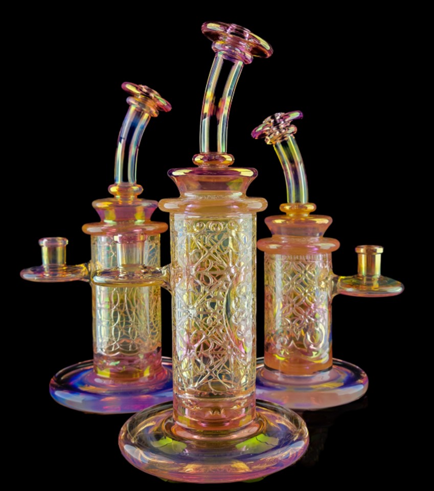 Avant-Garde Art Glass Fumed Elementum Rigs