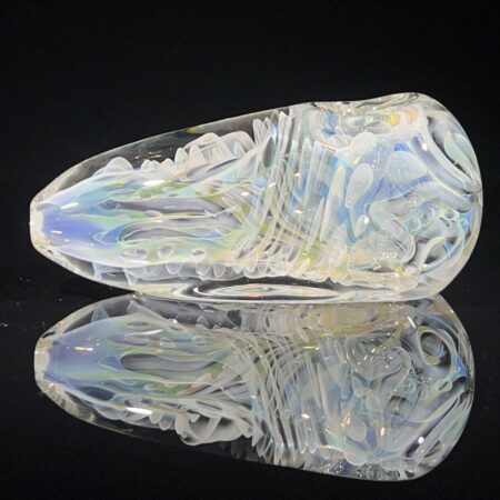 XL Silver Fume Egg Spoon Pipe