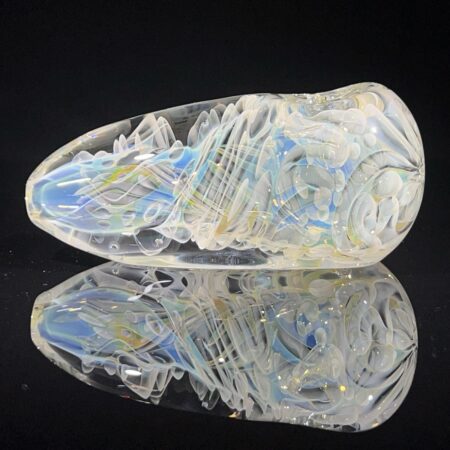 XL Silver Fume Egg Spoon Pipe