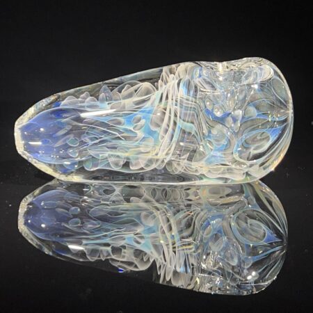 XL Silver Fume Egg Spoon Pipe