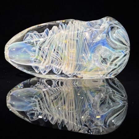 XL Silver Fume Egg Spoon Pipe