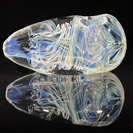 XL Silver Fume Egg Spoon Pipe