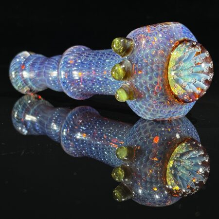 Anemone Face Snakeskin Spoon Pipe
