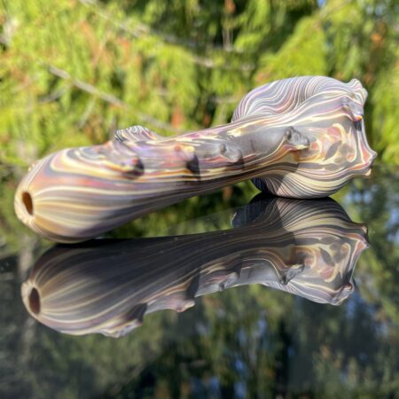 Woodgrain Branch Glass Spoon