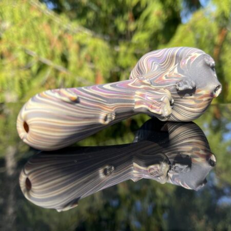 Woodgrain Branch Glass Spoon