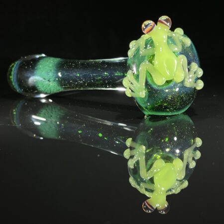 Exp Jade Frog Spoon Glass Pipe