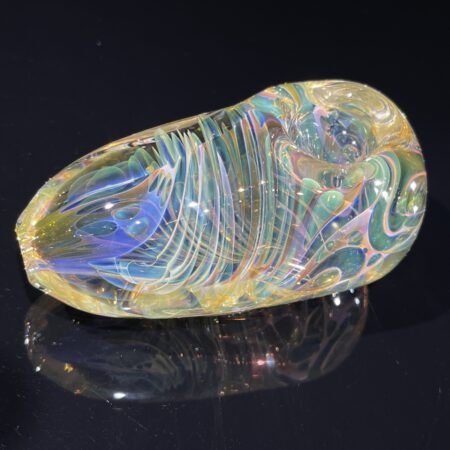 Gold Fume Egg Spoon Pipe
