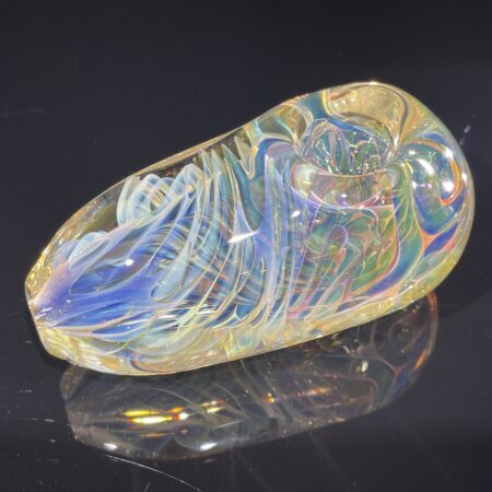 Gold Fume Egg Spoon Pipe
