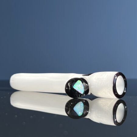 Opal Marble Frit Glass Chillum