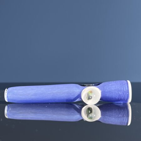 Opal Marble Frit Glass Chillum