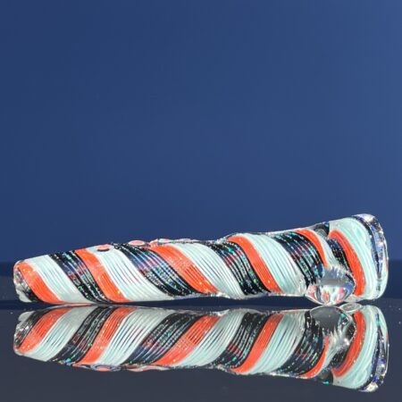 Aqua Cherry Crushed Opal Chillum