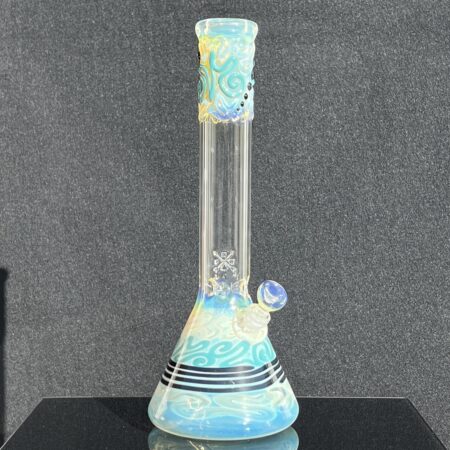 15" Fumed Swirl Beaker Bong