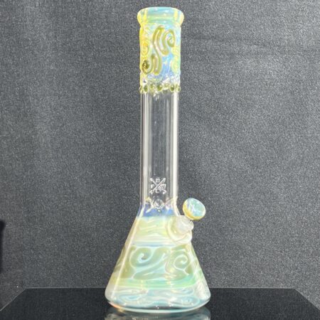 15" Fumed Swirl Beaker Bong