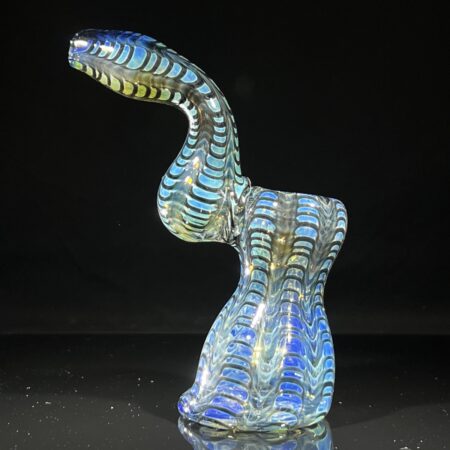 Fumed Color Rake Sherlock Bubbler All Pipes and Accessories Tako Glass Fumed Color Rake Sherlock Bubbler