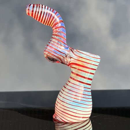 Fumed Color Wrap Sherlock Bubbler All Pipes and Accessories Tako Glass Fume Color Wrap Sherlock Bubbler