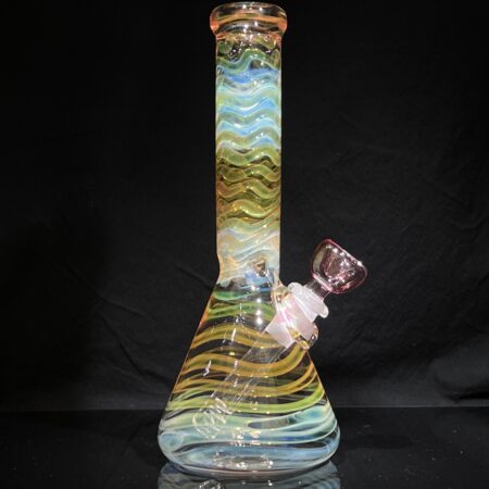 9.5″ Fumed Beaker Bong All Pipes and Accessories Tako Glass 9.5 Fumed Beaker Bong
