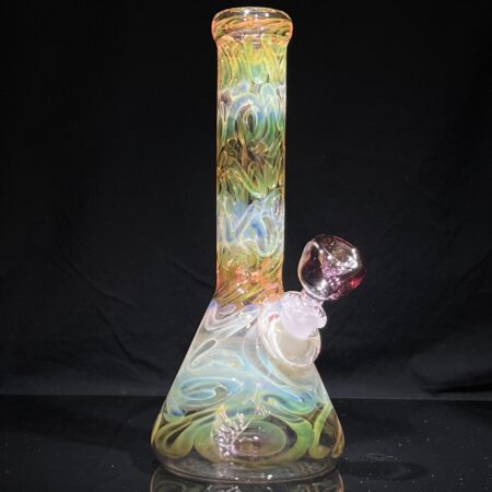 9.5″ Fumed Beaker Bong All Pipes and Accessories Tako Glass 9.5" Fumed Beaker Bong