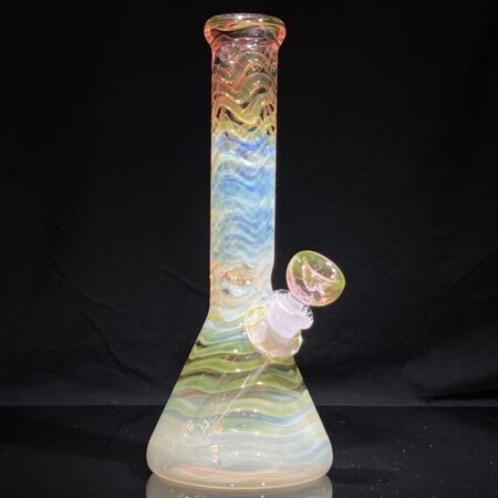 9.5″ Fumed Beaker Bong All Pipes and Accessories Tako Glass 9.5" Fumed Beaker Bong
