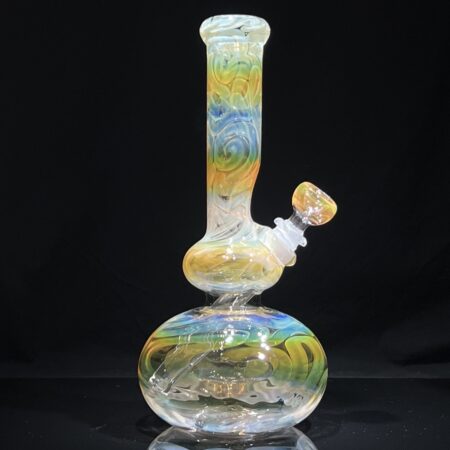 10″ Fumed Double Bubble Bong All Pipes and Accessories Tako Glass 10" Fumed Double Bubble Bong