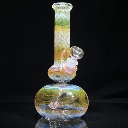 10″ Fumed Double Bubble Bong All Pipes and Accessories Tako Glass 10" Fumed Double Bubble Bong