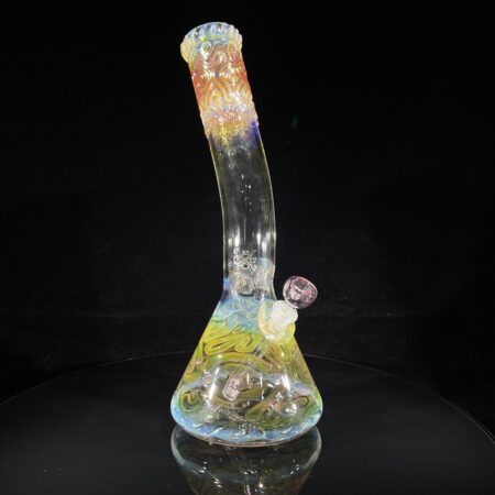 14.5" Fumed Bent Neck Beaker Bong