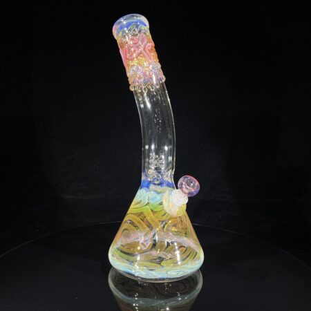 14.5" Fumed Bent Neck Beaker Bong