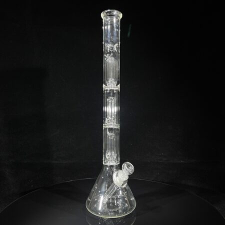 18" Clear Quad Beaker Bong