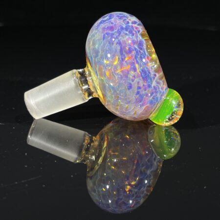 Crushed Opal Purple Nebula 14mm Slide All Pipes and Accessories Tako Glass Crushed Opal Purple Nebula 14mm Slide