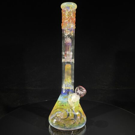 15" Triple Perc Fumed Beaker Bong
