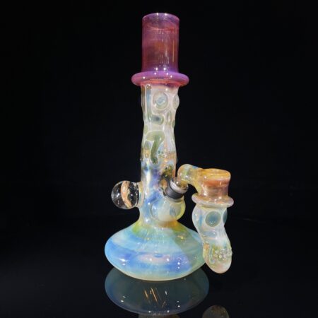 Top Hat Bong w/ Top Hat Ash Catcher Bowl All Pipes and Accessories Tako Glass Top Hat Bong w/ Top Hat Ash Catcher Bowl