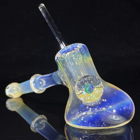 Silver Fume Black Planet Opal Hash Hammer All Pipes and Accessories Tako Glass Silver Fume Black Planet Opal Hash Hammer