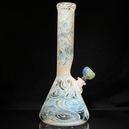 11" Silver Fumed Beaker Bong