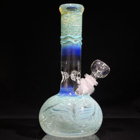 8″ Color Rake Bubble Bong All Pipes and Accessories Tako Glass 8" Color Rake Bubble Bong
