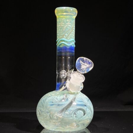 8″ Color Rake Bubble Bong All Pipes and Accessories Tako Glass 8" Color Rake Bubble Bong