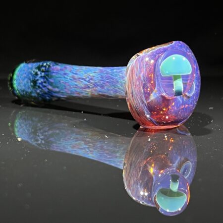 Purple Magic Mushroom Spoon Pipe All Pipes and Accessories Tako Glass Purple Magic Mushroom Spoon Pipe