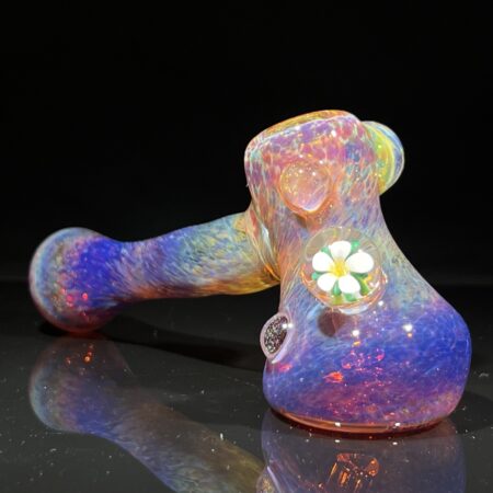 Purple Magic Flower Petal Hammer Bubbler All Pipes and Accessories Tako Glass Purple Magic Flower Petal Hammer Bubbler