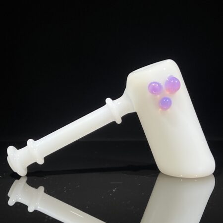Ivory Hammer Bubbler All Pipes and Accessories Tako Glass Ivory Hammer Bubbler