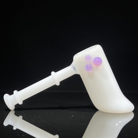 Ivory Hammer Bubbler All Pipes and Accessories Tako Glass Ivory Hammer Bubbler