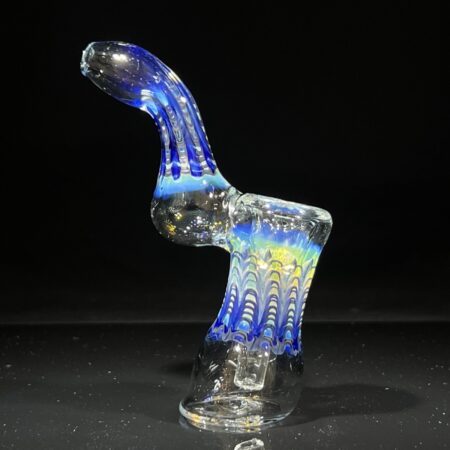 Fumed Color Rake Sherlock Bubbler All Pipes and Accessories Tako Glass Fumed Color Rake Sherlock Bubbler