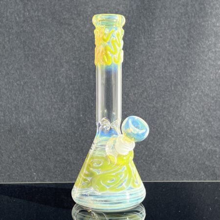 9.5" Color Squiggle Beaker Bong