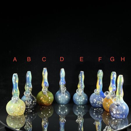 5" Silver Fumed Frit Fade Mini Bong