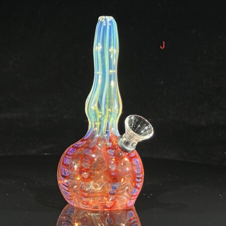 Humboldt Mega Sidecar Bubbler All Pipes and Accessories Tako Glass 2 5" Silver Fumed Color Rake Mini Bong