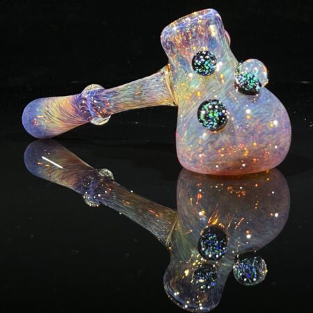 Purple Magic Hammer Bubbler w/ Cropal Marble