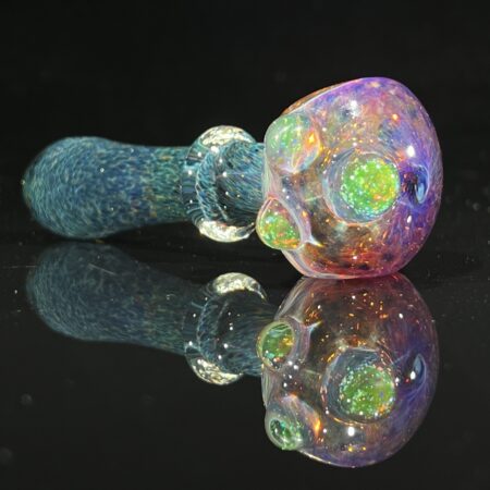 Purple Magic UV Cropal Marbled Spoon Pipe