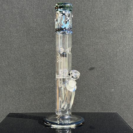 15″ Mushroom Double Perc Straight Bong All Pipes and Accessories Tako Glass 15" Mushroom Double Perc Straight Bong