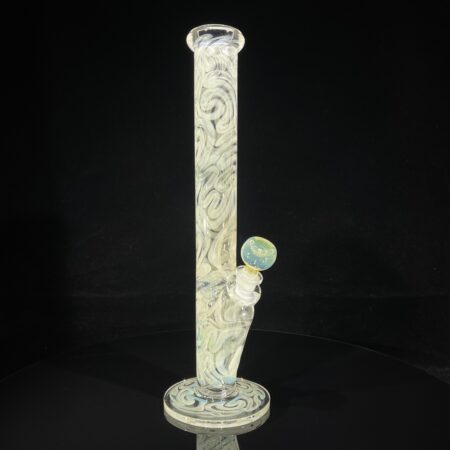 14" Silver Fumed Straight Bong