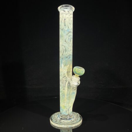 14" Silver Fumed Straight Bong