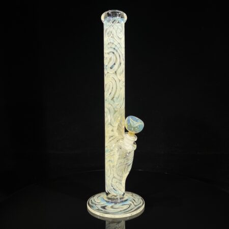 14" Silver Fumed Straight Bong